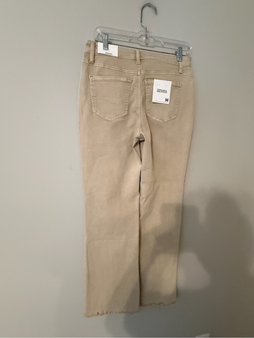NWT Zenana Outfitters Beige Wide Leg Jeans - Picture 5 of 7